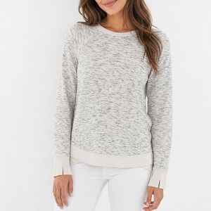 Threads 4 Thought Sweatshirt Women's S Cream Space Dye Raglan Excellent
